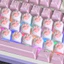 Pink Cat Paw Keycap Bàn Phím Cơ DIY Sáng Tạo Hoạt Hình Corgi Mông Silicone Personlized Rock Paper Kéo Thumbs-up