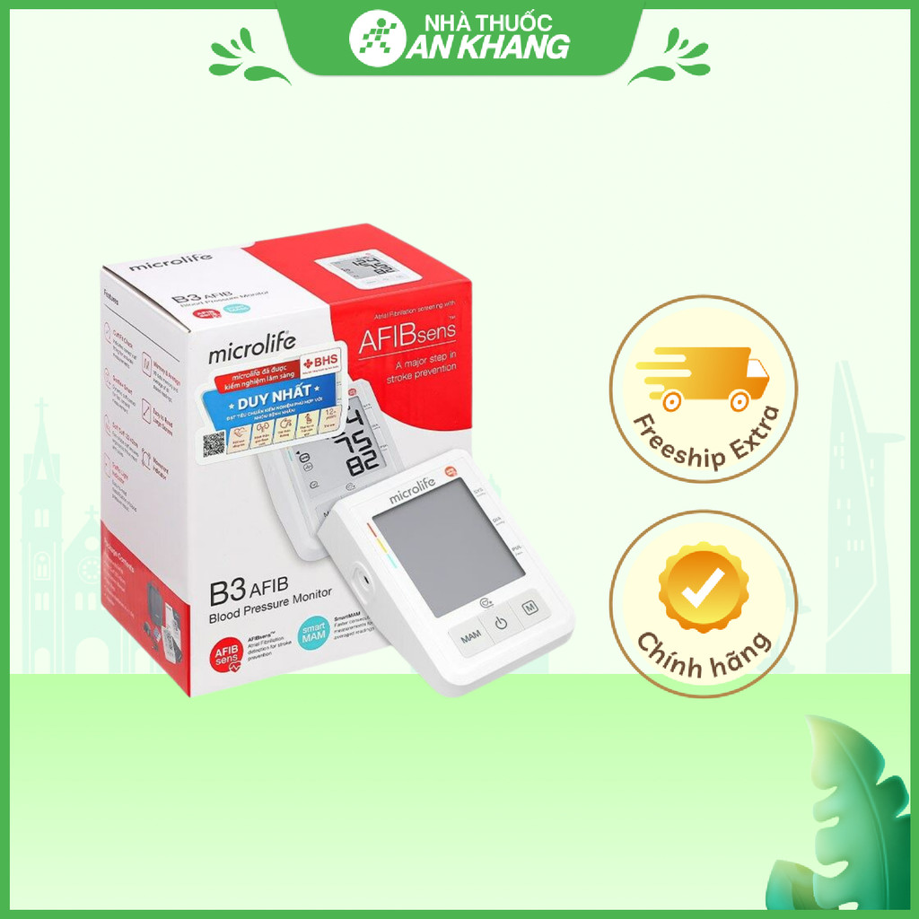 Máy đo huyết áp bắp tay Microlife B3 AFIB