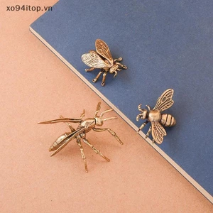 Xoitop 1 Bộ Thu Nhỏ Mô Phỏng Côn Trùng Bàn Trang Trí Bằng Đồng Ong Tượng Nhỏ Bàn Trà Thú Cưng Cổ Đồng Thủ Công Trang Trí Nhà VN