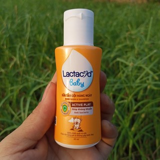 5 Chai Sữa tắm cho bé Lac ta cyd Giảm rôm sảy hăm kẽ dưỡng da cho bé Chai 60ml - Vàng