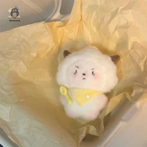 Móc khóa sói sang trọng dễ thương Mặt dây chuyền cừu hoạt hình Búp bê nhồi bông mềm Chìa khóa ô tô Ba lô trang trí Túi quà tặng Đôi mới