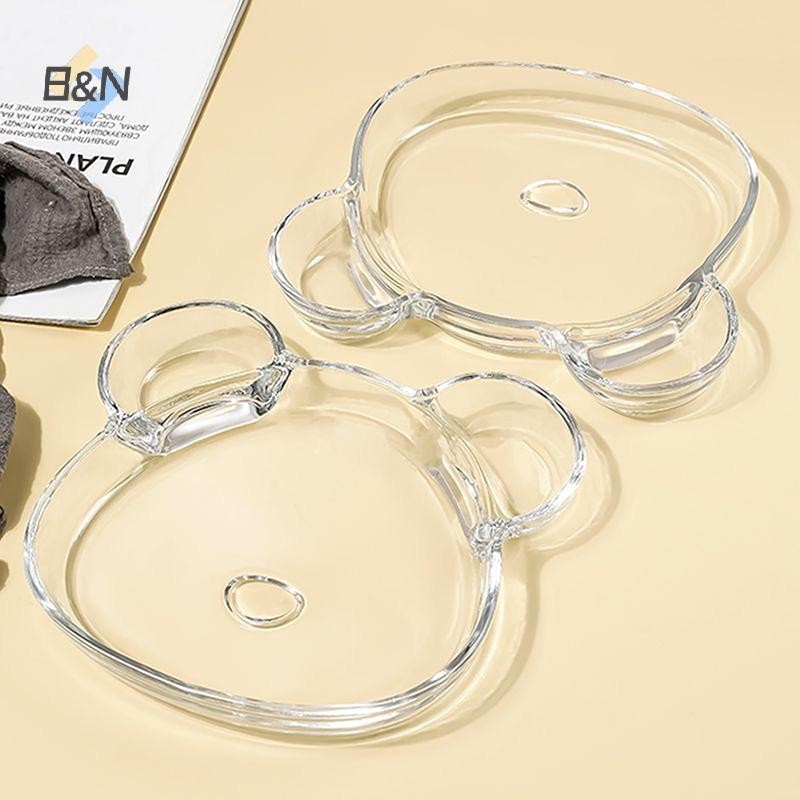 B & N Sáng Tạo Hình Gấu Đĩa Gia Vị Hình Vỏ Biển Bánh Bao Bát Phục Vụ Khay Nhúng Nước Sốt Salad Đĩa Trái Cây Bộ Đồ Ăn Nhà Bếp.