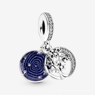 Có hàng, hạt charm phi hành gia thiên hà rực rỡ, mặt dây chuyền treo (phù hợp với vòng tay charm), trang sức DIY