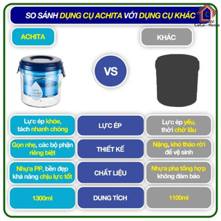 Bộ lọc sữa chua Hy Lạp Achita H25 có lò xo 304 không gỉ tách váng nhanh, cốc làm sữa chua hy lạp NGÓI HOME - BLSC01
