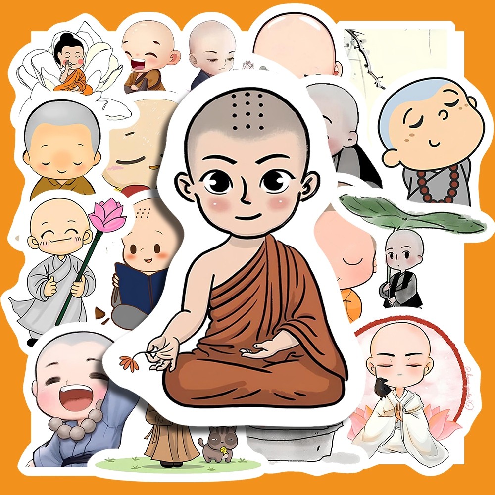 Hộp 25 Miếng Dán Sticker HÌNH CHÚ TIỂU DỄ THƯƠNG - Chống Thấm Nước Trang Trí laptop, vali - NSX Gì Cũng In