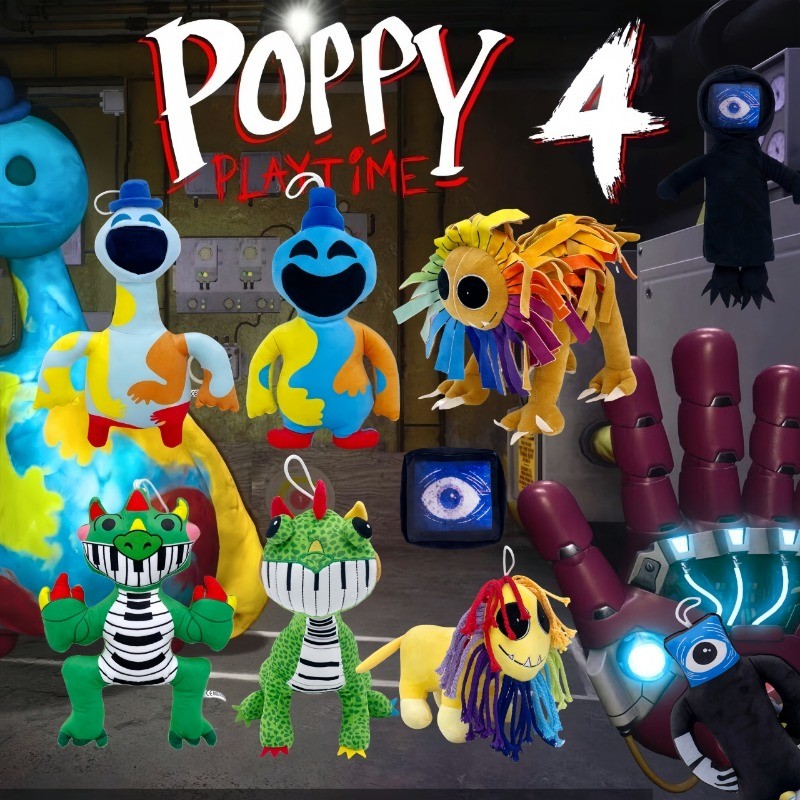 Poppy 4 Pianosaurus Yarnaby Đồ Chơi Sang Trọng, Búp Bê Nhồi Bông Ngoại Vi Trò Chơi, Mềm Trang Trí Nhà, Quà Tặng Sinh Nhật Cho Bé