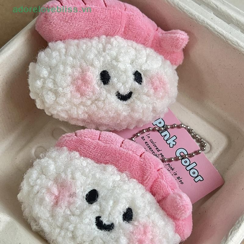THÊM Ngọt Sushi Sang Trọng Búp Bê Nhồi Bông Mềm Búp Bê Móc Khóa Xe Chìa Khóa Ba Lô Mặt Dây Chuyền Túi Đi Học Trang Trí Cặp Đôi Quà Tặng BSS
