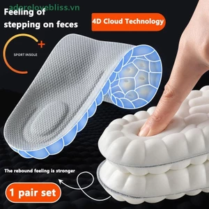 Thêm Độ đàn hồi cao Đế thể thao cao su Miếng đệm giày mềm Hỗ trợ vòm Đế chỉnh hình Khử mùi thoáng khí Đệm hấp thụ sốc BSS