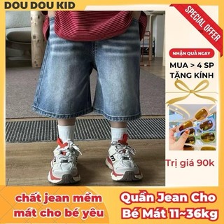 [DOUDOU KID] JD16 Quần Jean Đùi Cho Bé 11-36kg,Chất Denim Mềm Mại Chính Phẩm