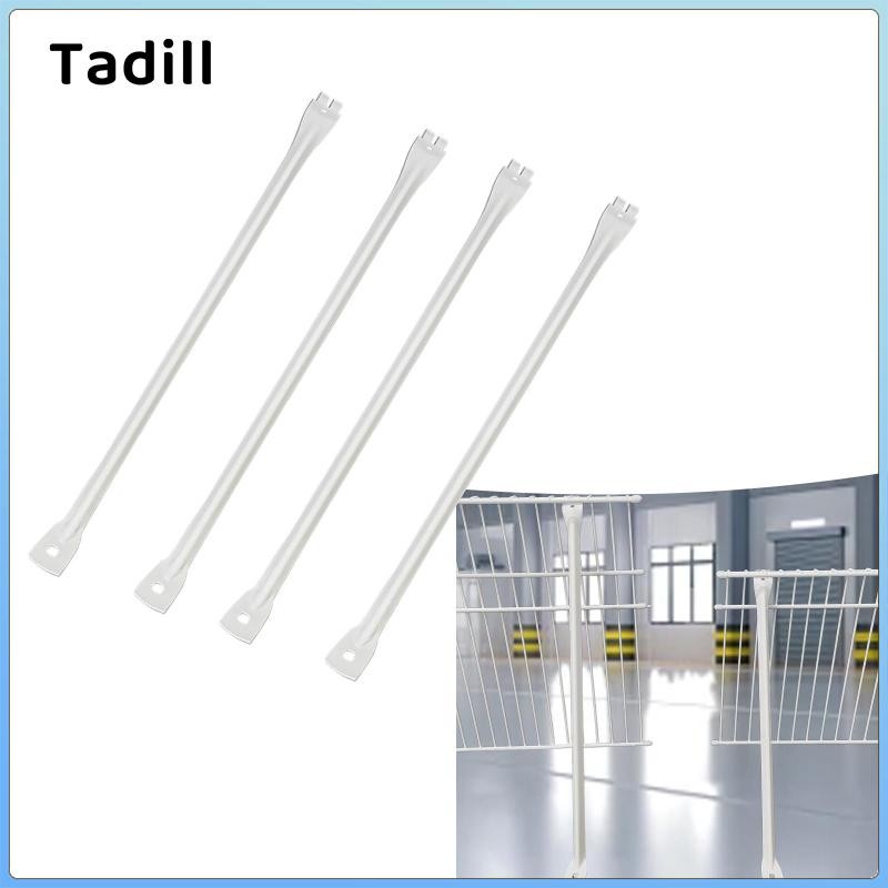 4x Giá đỡ hỗ trợ cho phụ kiện giá đỡ dây Tủ quần áo Giá đỡ phần cứng để lắp đặt Cung cấp hỗ trợ cho kệ