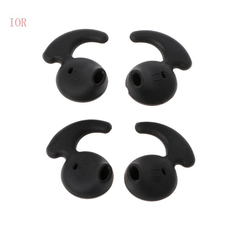 Ior 2 Cặp Tai Nghe Silicon Màu Đen Thay Thế Đầu Tai Cho Tai Nghe Thể Thao S6