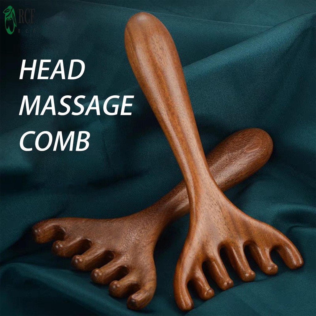 Gạc Hươu Năm Chân Massage Lược Răng Rộng Gua Sha Lược Tóc Để Giảm Mệt Mỏi Và Thúc Đẩy Thư Giãn