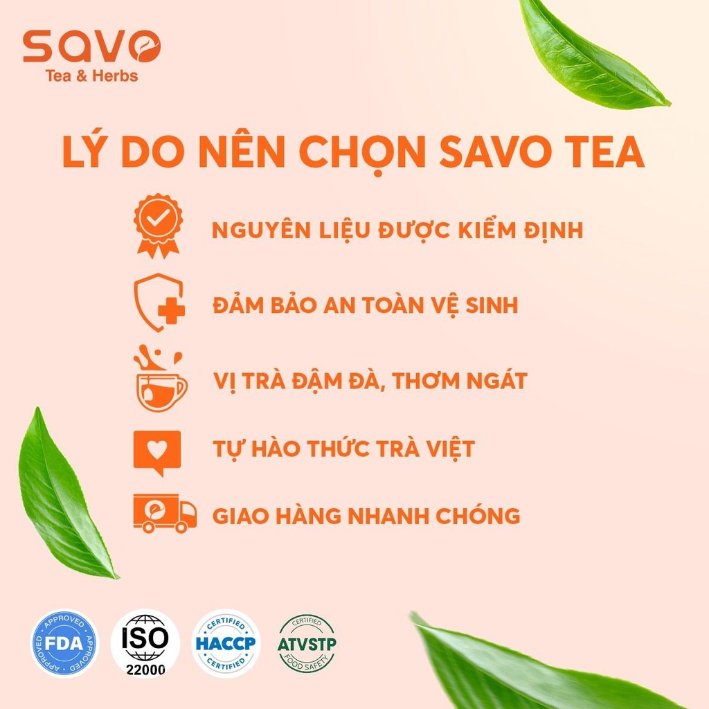 Trà hòa tan Savo hộp 240g (15g x 16 gói)