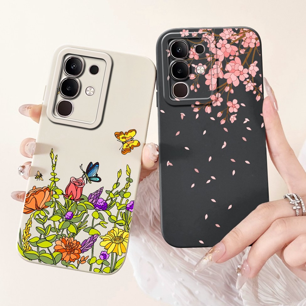 Ốp lưng iQOO Z10x V2445A Vỏ họa tiết mèo dễ thương thời trang Vỏ silicon ốp lưng iQOO Z10x 5G Vỏ điện thoại chống sốc
