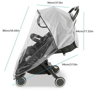 Cutep Trong Suốt Xe Đẩy Cho Bé Bao Mưa Tay Nhẹ Pram Shade Có Dễ Dàng Gấp