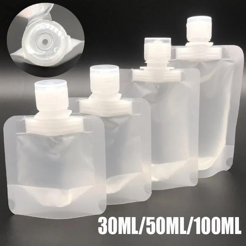 1 / 3 / 5 Cái Bóp Sữa Rửa Mặt Du Lịch Tắm Vỏ sò Chất Lỏng Phân Phối Túi Lotion Dispenser Túi Đổ Lại