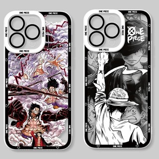 Ốp Điện Thoại Cho Iphone 16e 13 15 16 Pro Max 15 16 Plus Ốp Lưng Anime One Piece Nika Luffy Zoro Cool Camera Bảo Vệ Trong Suốt Silicon Chống Sốc Họa Tiết TPU Mềm