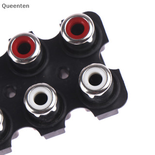 Queenten 5 Cái 6 lỗ Giắc âm thanh nổi nữ AV Đầu vào ổ cắm âm thanh đầu vào QT