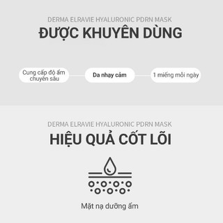 Mặt Nạ Dưỡng Ẩm, Săn Chắc & Đàn Hồi Elravie Hyaluronic PDRN Mask 01 Miếng 25g