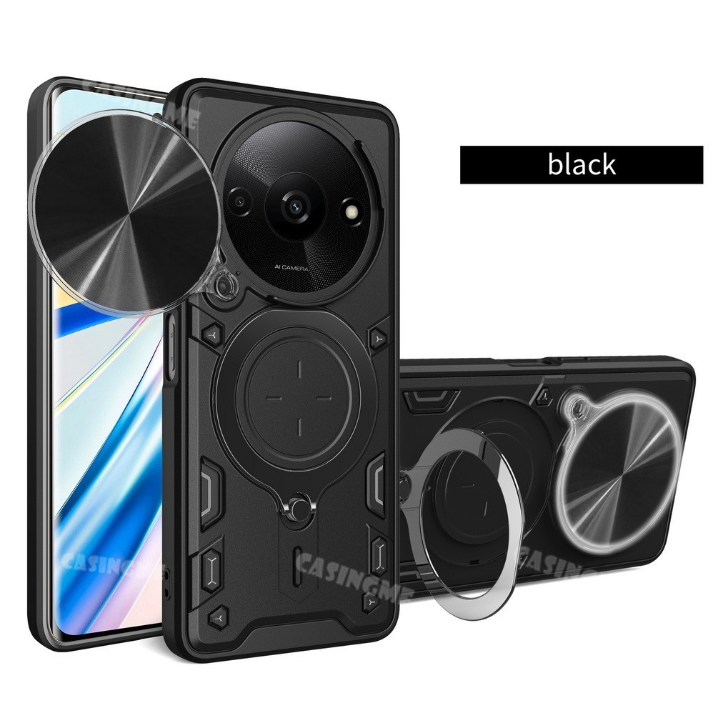 Redmi A3 2024 Giáp Chống Sốc Đẩy Kéo Camera Bảo Vệ Dành Cho Redmi A3 A2 A1 RedmiA3 A 1 2 3 + Plus 4G 5G 2024 Ốp Lưng Xe Ô Tô Vỏ Vòng Từ Tính Ốp Lưng Vỏ Điện Thoại