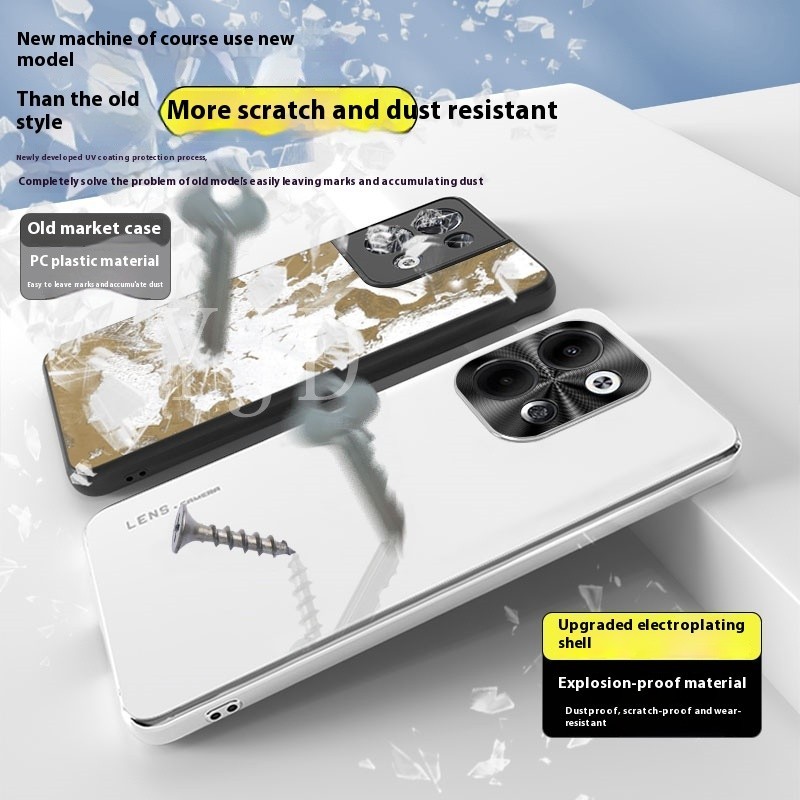 Ốp Lưng Cho OPPO Reno11 Pro Sản Phẩm Mới Acrylic Backboard Vỏ Điện Thoại Chống Sốc