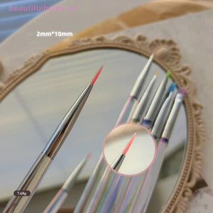 Aurora Nail Art Pen Bàn chải trong suốt Bàn chải mở rộng Uv Gel Vẽ Bút khắc Diy Dụng cụ làm móng tay Bàn chải móng tay [làm đẹp]