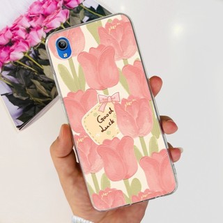 Dành Cho Vivo Y91C Y1S 1820 Vỏ Hoa Nhiều Màu Sắc SoftCase Silicon Trong Suốt TPU Vỏ Điện Thoại Cho Vivo Y90 1908 1823 1929 Ốp Lưng