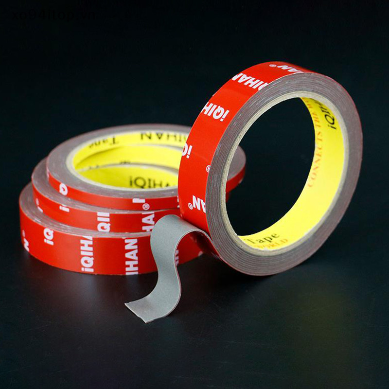 Xoitop 3 Mét Băng Hai Mặt Mạnh Mẽ Vĩnh Viễn Acrylic Bọt Dính Băng Miếng Dán Cho Ô Tô Nhà Trong Nhà Nhiệt Độ Cao VN