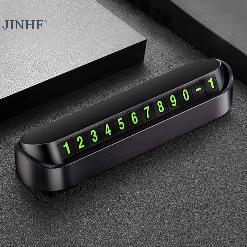 Jinhf Dạ Quang Ô Tô Thẻ Đỗ Xe Tạm Thời Biển Số Điện Thoại Xe Di Chuyển Số Điện Thoại Đỗ Xe Dừng Thẻ Phụ Kiện Ô Tô HOT