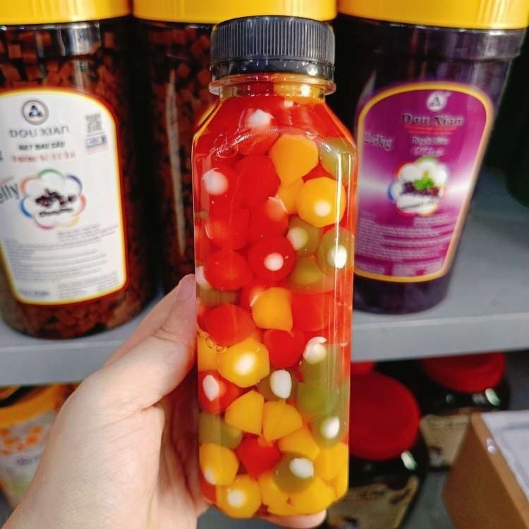 Thạch trái cây,thạch cá chai 350g
