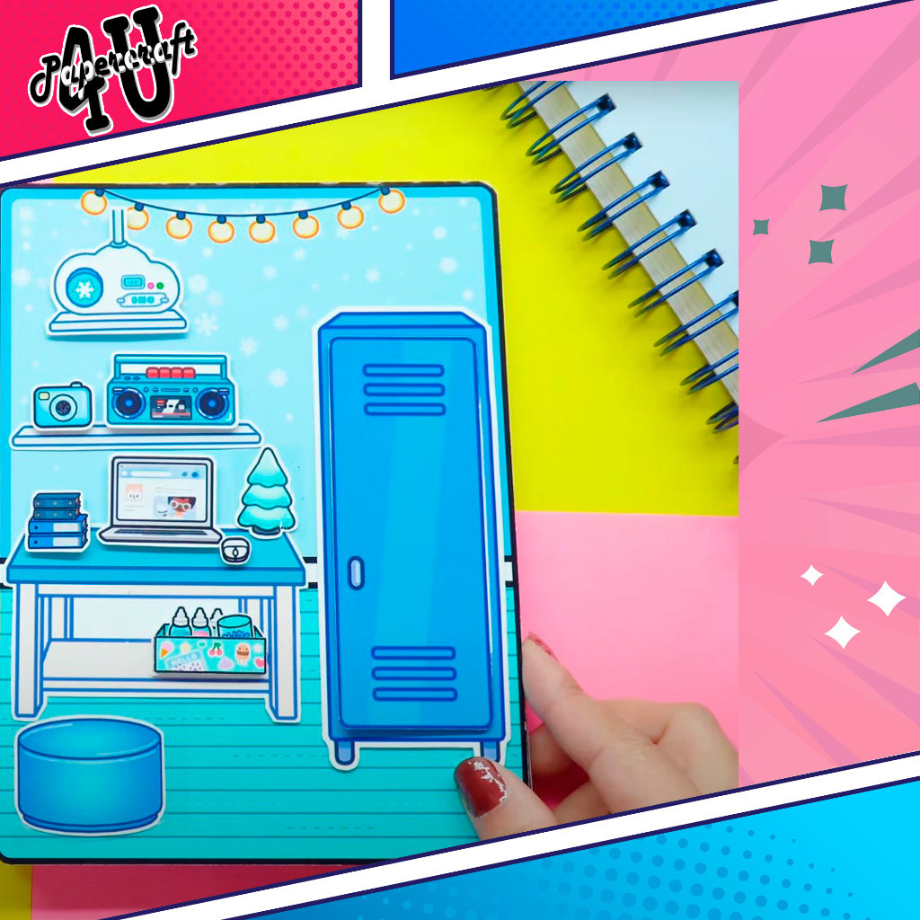 ĐỒ CHƠI NGÔI NHÀ BÚP BÊ GIẤY CẮT THỦ CÔNG DIY - TOCA LIFE WORLD -  MẪU TA19
