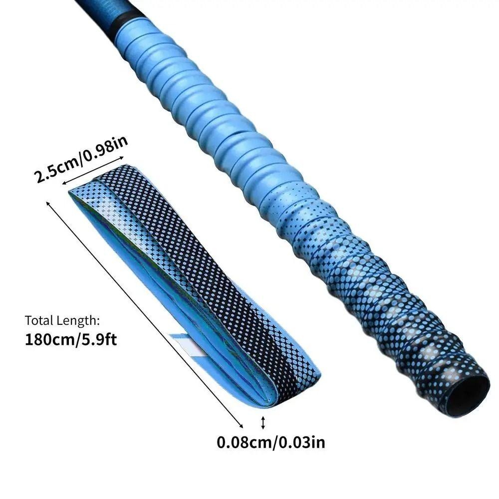 Băng dính cho cần câu và vợt tennis, 180cm, chống mài mòn, đàn hồi tốt, chống trượt, màu sắc bền bỉ