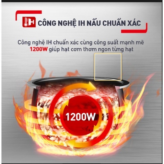 Nồi cơm điện tử cao tần Tefal RK818A68 1.8L - Bảo hành chính hãng 24 tháng [Hỏa tốc HCM]