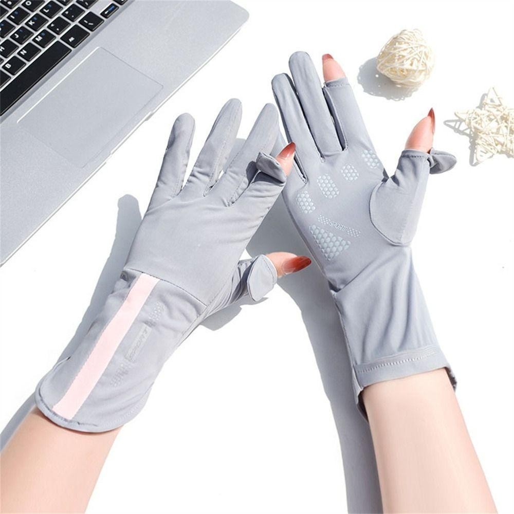 Găng Tay Chống Nắng SAVORBOX - Ice Silk Co Gian, Chống Tia UV, Thích Hợp Cho Mùa Xuân