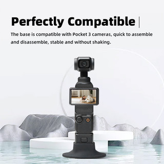 Dành cho nền tảng hỗ trợ ổn định bằng silicon DJI OSMO POCKET4 / 3, Phụ kiện đế cố định phát trực tiếp trên máy tính để bàn