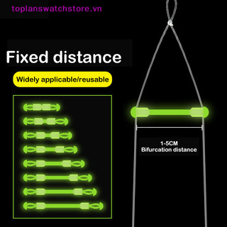 Toplanswatchstore 10 Chiếc Móc Cá Đôi Khoảng Cách Cố Định Bộ Chia Đường Cá Tách Kết Nối Móc Cá Chống Quấn Đậu Silicon Giải Quyết Phụ Kiện VN