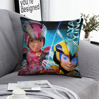 Boboiboy Galaxy Vỏ Gối Vuông In Hình Một Mặt Sofa Polyester Gối Phòng Khách Trang Trí Nhà (Không Có Gối)