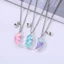 GUSTAVA 3 Chiếc Phù Hợp Với Trái Tim Mặt Dây Chuyền Vòng Cổ, Hợp Kim Dễ Thương BFF Dây Chuyền, Tình Bạn Tình Bạn Trang Sức Hoạt Hình Nhỏ Giọt Vòng Cổ Trái Tim