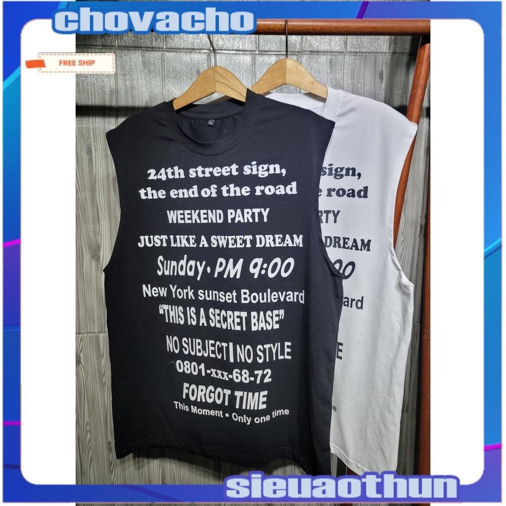Áo thun Tanktop FORGOT TIME Unisex
