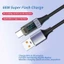 Công nghệ sạc cao cấp BTM Cáp sạc USB A sang Type C có màn hình LED 66W 6A để truyền nguồn hiệu quả