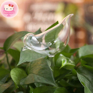 Moonlights Plant Waterer Quả cầu tự tưới nước, Bóng đèn trong suốt hình chim thổi tay EN