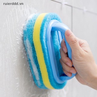 # ruierddd # Nhà bếp Phòng tắm Vệ sinh Bọt biển Vệ sinh Tường Bàn chải tắm Tay cầm Bọt biển Khe cắm cửa sổ bằng gốm Bàn chải sạch.