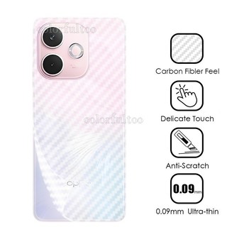 Oppo A5 Pro 2025 3D Matte Back Film Cho Oppo A5 A3 Pro A3Pro A5Pro A 3 A3X A5X OppoA5 4G 5G Mặt Sau Bằng Sợi Carbon Chống Trầy Xước Bảo Vệ Màn Hình Miếng Dán Phim Mềm TPU Mờ