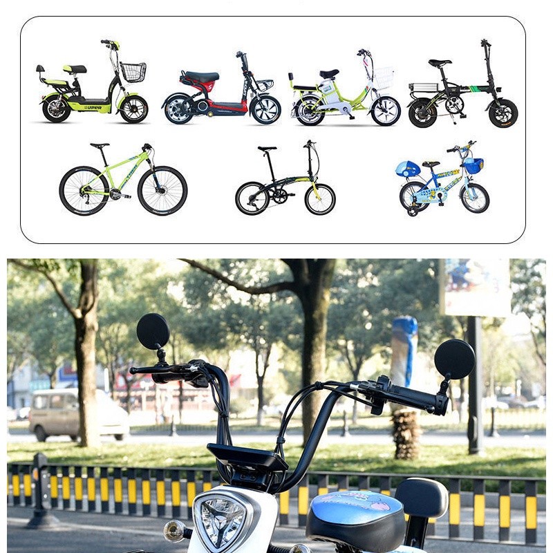 Gương Xe Đạp Thể Thao Quay 360 Độ Linh Hoạt,gương chiếu hậu xe máy xe đạp điện,Gương đi xe đạp có thể gập lại
