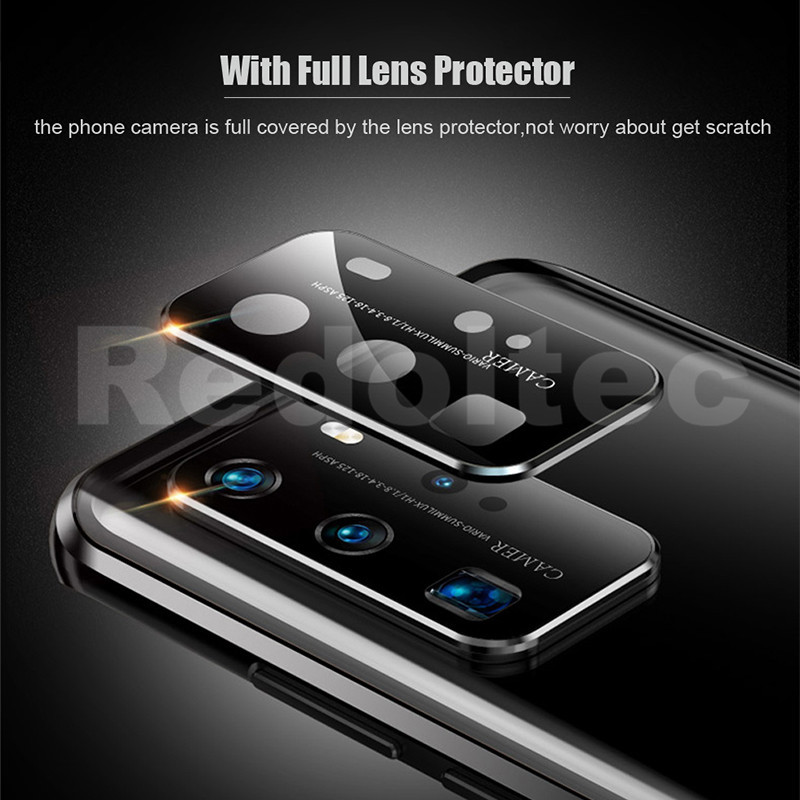 Vỏ Realme 13 + 13 Plus 5G Bảo vệ toàn bộ ống kính Vỏ kim loại từ tính Realme13 + Realme 13 + 13Plus Kính mặt trước hai mặt Mặt sau Vỏ điện thoại toàn thân có khóa