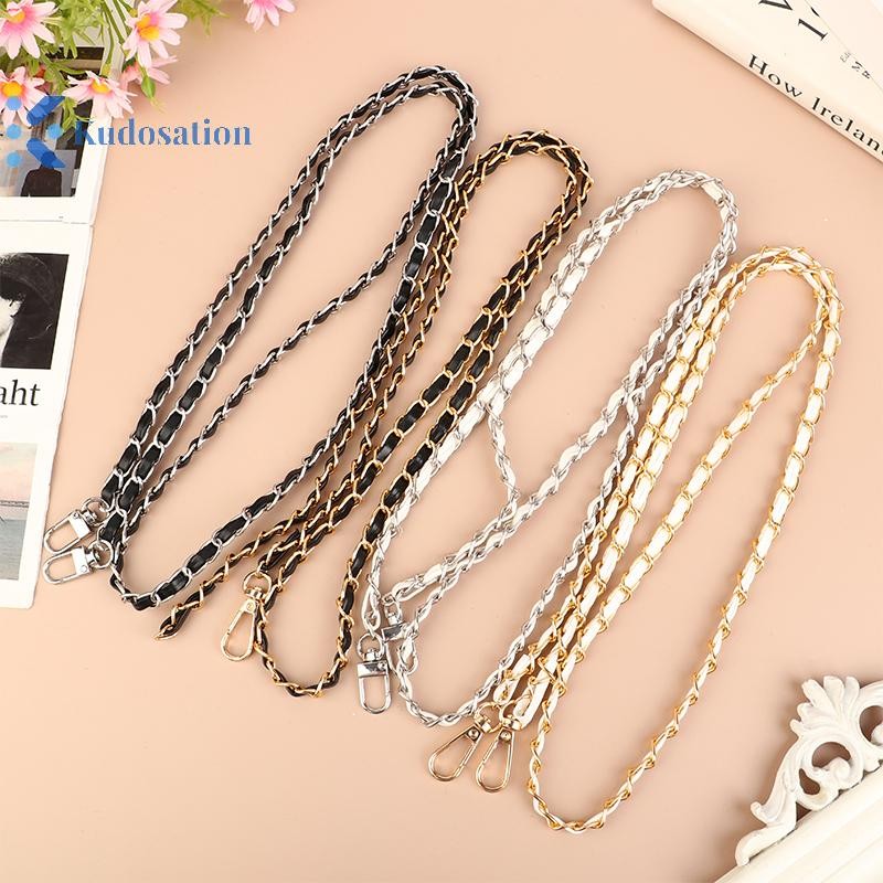 Kudosation 120cm Ví Dây Xích Đeo Ngang Túi Xách Dây Xích Thay Thế Da Túi Đeo Vai Dây Xích Diy Nữ Cô Gái Túi Một Phần Phụ Kiện