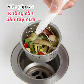 Dụng Cụ Gắp Rác Bồn Rửa Nhà Bếp Kẹp rác, Nhíp Dụng cụ Làm Sạch Tóc Hình Vịt Dọn Dẹp Phòng Tắm NGÓI HOME - GR01