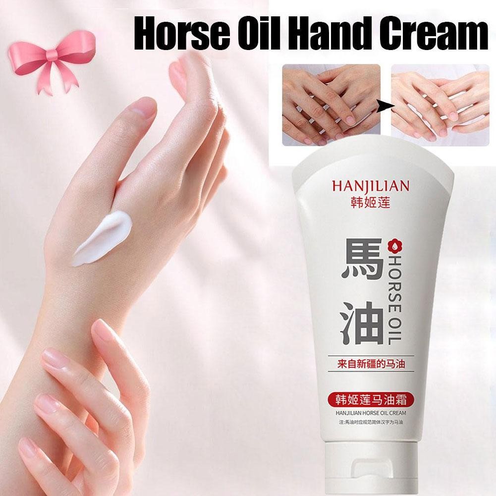 Kem dưỡng da tay dầu ngựa Han Ji Lotus Chống nứt nẻ, dưỡng ẩm, dưỡng ẩm, sảng khoái và béo phì A3i7