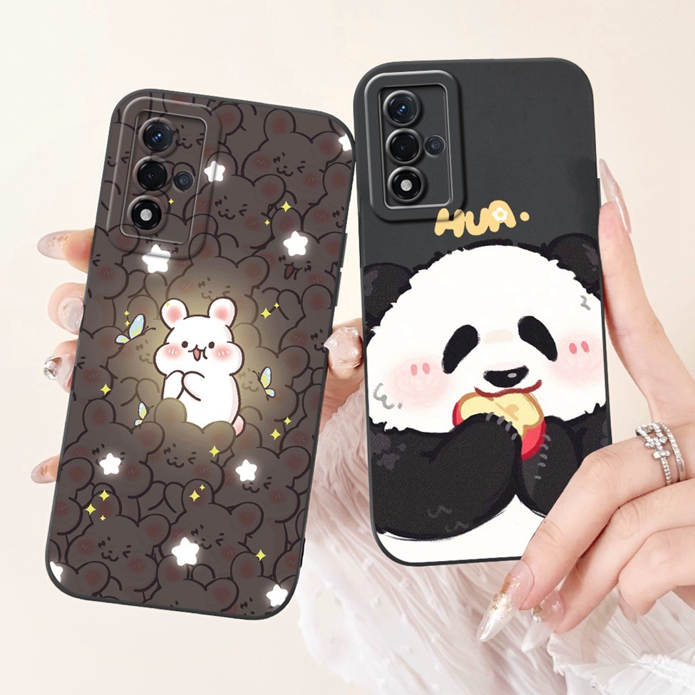 Ốp lưng Oppo A93s 5G PFGM00 Ốp lưng Oppo A93s 5G Chống sốc Mèo Gấu Trúc Thỏ Thời Trang Hoa Tình Yêu