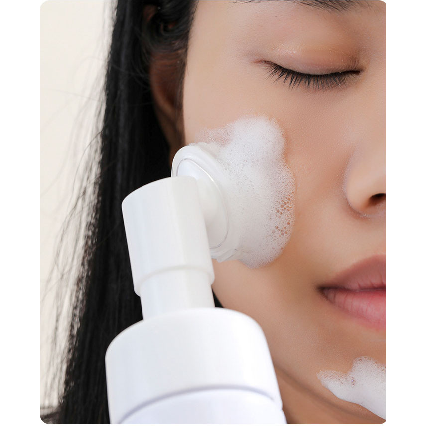 Silicone Rửa Mặt Bàn Chải Mousse Tạo Bọt Chai Sữa Rửa Mặt Bọt Làm Sạch Lỗ Chân Lông Bàn Chải Xốp Massage Sữa Rửa Mặt